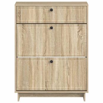 Schuhschrank EDE 78 x 24 x 103 cm Holzwerkstoff Sonoma-Eiche