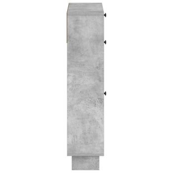 Schuhschrank EDE 78 x 24 x 103 cm Holzwerkstoff Betongrau