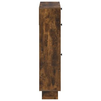 Schuhschrank EDE 78 x 24 x 103 cm Holzwerkstoff Raucheiche
