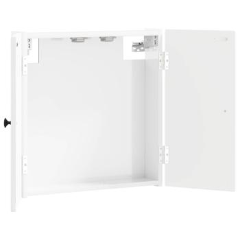 Dartboard Schrank EDE Hochglanz Wei? 52,5 x 10,5 x 53,5 cm