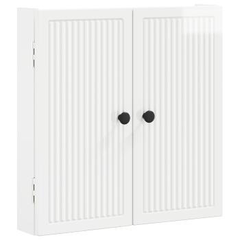 Dartboard Schrank EDE Hochglanz Wei? 52,5 x 10,5 x 53,5 cm