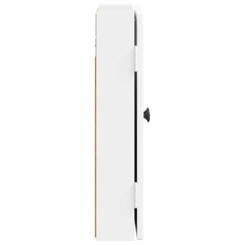 Dartboard Schrank EDE Hochglanz Wei? 52,5 x 10,5 x 53,5 cm