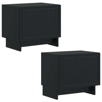 TV-Schrank Schwarz Holzwerkstoff