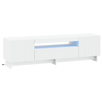 LED-TV-Schrank EDE 153 x 35 x 43 cm Weiß Holzwerkstoff