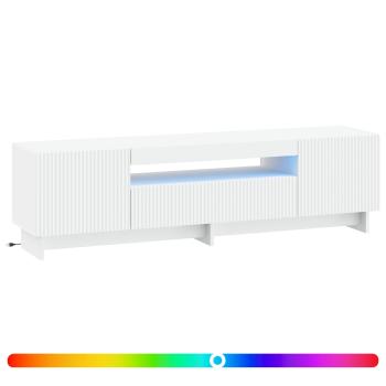 LED-TV-Schrank EDE 153 x 35 x 43 cm Weiß Holzwerkstoff