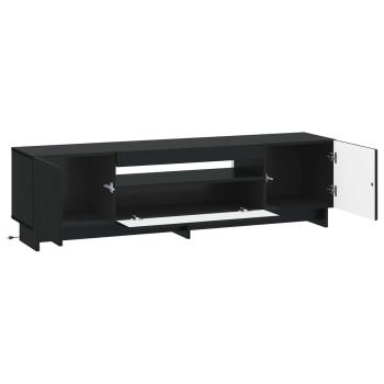 LED-TV-Schrank EDE 153 x 35 x 43 cm Schwarz Holzwerkstoff