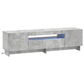 LED-TV-Schrank EDE 153 x 35 x 43 cm Betongrau Holzwerkstoff