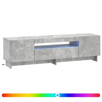 LED-TV-Schrank EDE 153 x 35 x 43 cm Betongrau Holzwerkstoff