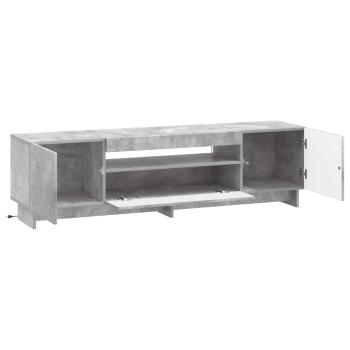 LED-TV-Schrank EDE 153 x 35 x 43 cm Betongrau Holzwerkstoff