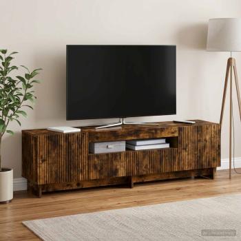 LED-TV-Schrank EDE 153 x 35 x 43 cm Raucheiche Holzwerkstoff