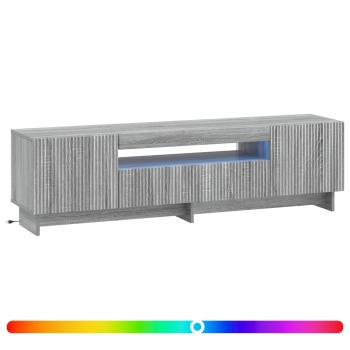 LED-TV-Schrank EDE 153 x 35 x 43 cm Sonoma-Grau Holzwerkstoff