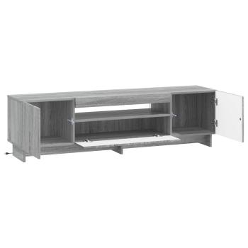 LED-TV-Schrank EDE 153 x 35 x 43 cm Sonoma-Grau Holzwerkstoff
