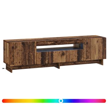 LED-TV-Schrank EDE 153 x 35 x 43 cm Altholz Holzwerkstoff