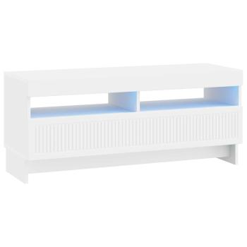 LED-TV-Schrank EDE 100 x 35 x 43 cm Weiß Holzwerkstoff