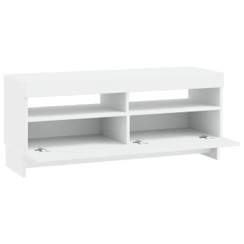 LED-TV-Schrank EDE 100 x 35 x 43 cm Weiß Holzwerkstoff