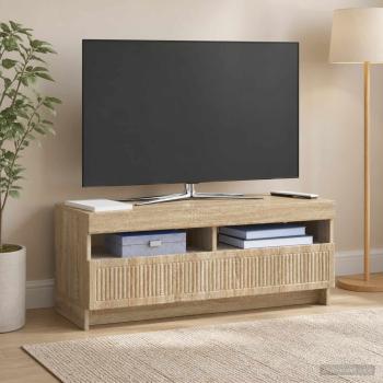 LED-TV-Schrank EDE 100 x 35 x 43 cm Sonoma-Eiche Holzwerkstoff