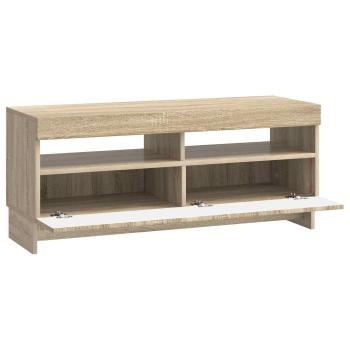 LED-TV-Schrank EDE 100 x 35 x 43 cm Sonoma-Eiche Holzwerkstoff