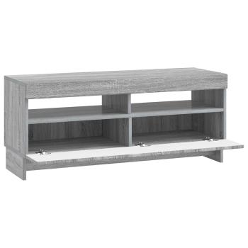 LED-TV-Schrank EDE 100 x 35 x 43 cm Sonoma-Grau Holzwerkstoff