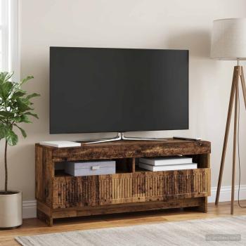 ARDEBO.de - LED-TV-Schrank EDE 100 x 35 x 43 cm Altholz Holzwerkstoff