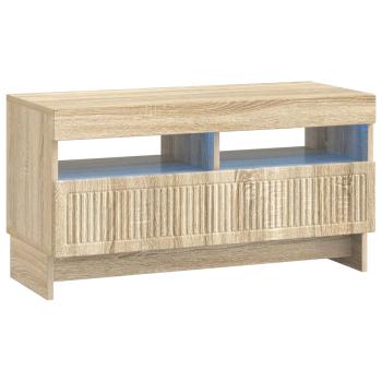 LED-TV-Schrank ALKMAAR 81 x 35 x 43 cm Sonoma-Eiche