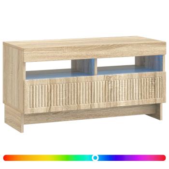 LED-TV-Schrank ALKMAAR 81 x 35 x 43 cm Sonoma-Eiche