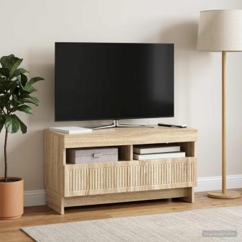 LED-TV-Schrank ALKMAAR 81 x 35 x 43 cm Sonoma-Eiche