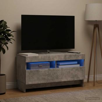 LED-TV-Schrank ALKMAAR 81 x 35 x 43 cm Betongrau Holzwerkstoff