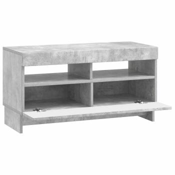 LED-TV-Schrank ALKMAAR 81 x 35 x 43 cm Betongrau Holzwerkstoff