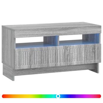 LED-TV-Schrank ALKMAAR 81 x 35 x 43 cm Sonoma-Grau