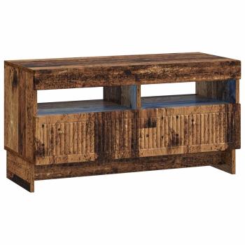 LED-TV-Schrank ALKMAAR 81 x 35 x 43 cm Altholz Holzwerkstoff