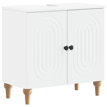 ARDEBO.de - Waschbeckenschrank ALKMAAR Weiß 59,5 x 31,5 x 59 cm