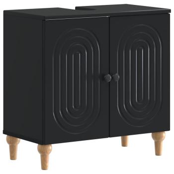 ARDEBO.de - Waschbeckenschrank ALKMAAR Schwarz 59,5 x 31,5 x 59 cm