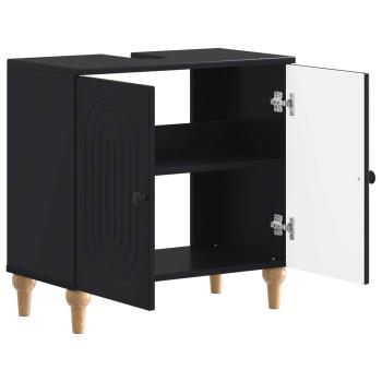 Waschbeckenschrank ALKMAAR Schwarz 59,5 x 31,5 x 59 cm