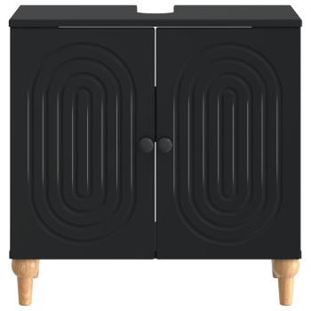 Waschbeckenschrank ALKMAAR Schwarz 59,5 x 31,5 x 59 cm