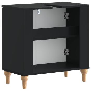 Waschbeckenschrank ALKMAAR Schwarz 59,5 x 31,5 x 59 cm