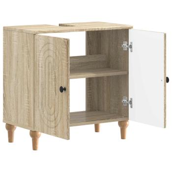 Waschbeckenschrank ALKMAAR Sonoma-Eiche 59,5 x 31,5 x 59 cm