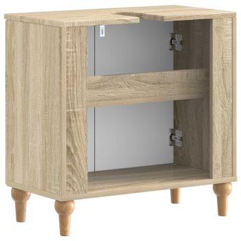 Waschbeckenschrank ALKMAAR Sonoma-Eiche 59,5 x 31,5 x 59 cm