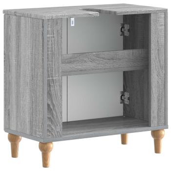 Waschbeckenschrank ALKMAAR Sonoma-Grau 59,5 x 31,5 x 59 cm