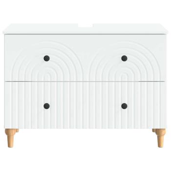 Waschbeckenschrank ALKMAAR Weiß 82 x 41 x 59 cm Holzwerkstoff