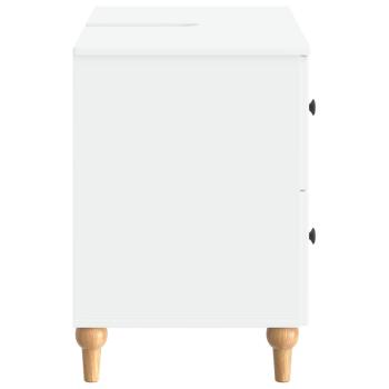 Waschbeckenschrank ALKMAAR Weiß 82 x 41 x 59 cm Holzwerkstoff