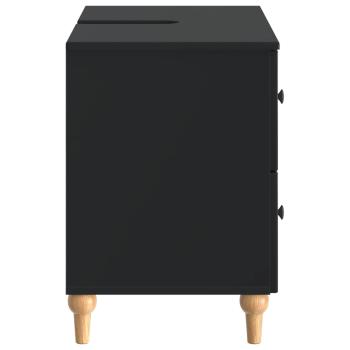 Waschbeckenschrank ALKMAAR Schwarz 82 x 41 x 59 cm