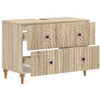 Waschbeckenschrank ALKMAAR Sonoma-Eiche 82 x 41 x 59 cm