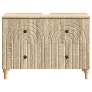 Waschbeckenschrank ALKMAAR Sonoma-Eiche 82 x 41 x 59 cm