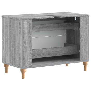 Waschbeckenschrank ALKMAAR Sonoma-Grau 82 x 41 x 59 cm