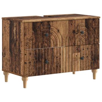 ARDEBO.de - Waschbeckenschrank ALKMAAR Altholz 82 x 41 x 59 cm