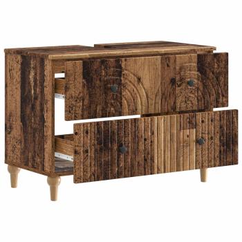 Waschbeckenschrank ALKMAAR Altholz 82 x 41 x 59 cm