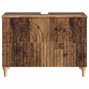 Waschbeckenschrank ALKMAAR Altholz 82 x 41 x 59 cm