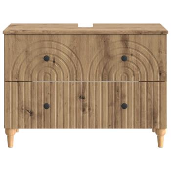 Waschbeckenschrank ALKMAAR Artisan-Eiche 82 x 41 x 59 cm