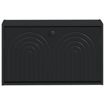 Wandmontierter Schuhschrank ALKMAAR 71 x 17 x 43 cm Schwarz