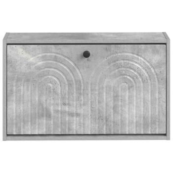 Wandmontierter Schuhschrank ALKMAAR 71 x 17 x 43 cm Betongrau